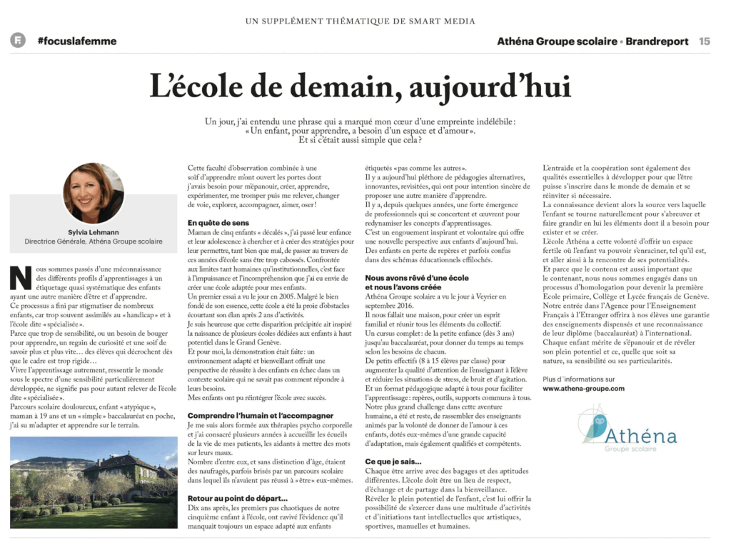 l'école de demain, aujourd'hui